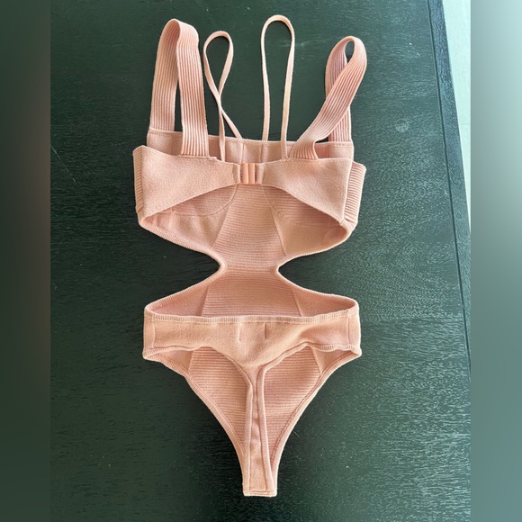 Michael Costello Kameron Knit Bodysuit Size Small - Picture 8 of 10